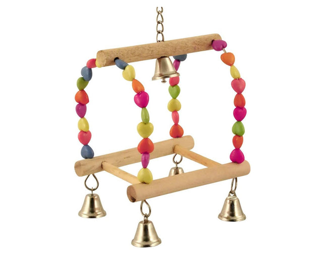 Tweet Heart Birdie Play Pad Parrot Toy with Bells