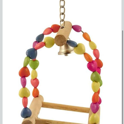 Tweet Heart Birdie Play Pad Parrot Toy with Bells