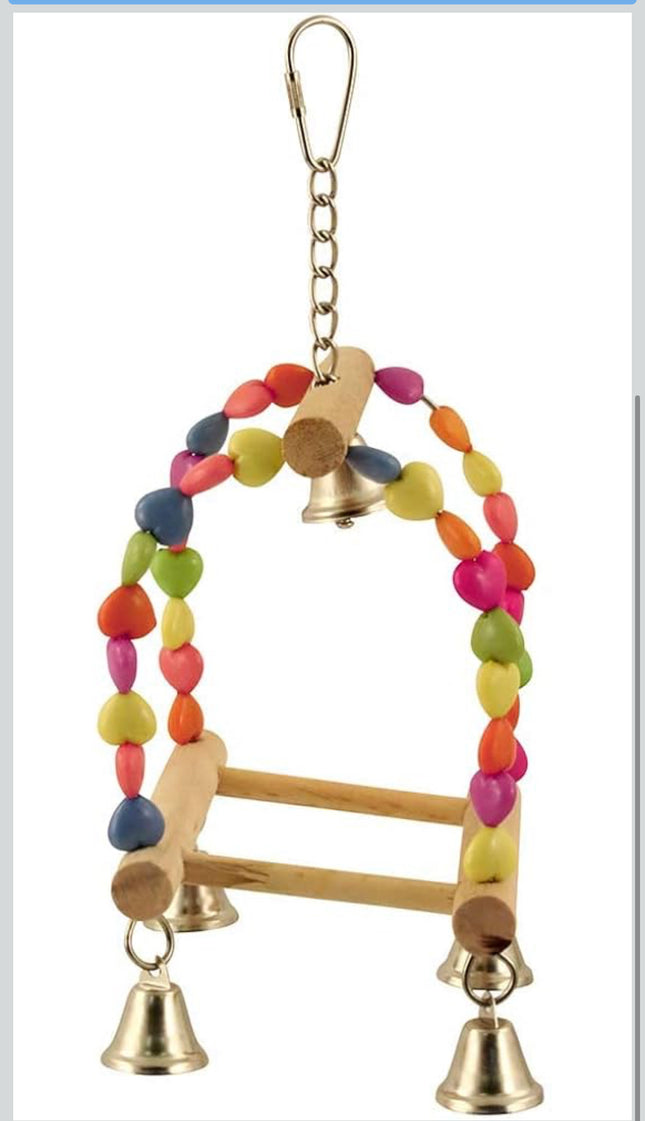 Tweet Heart Birdie Play Pad Parrot Toy with Bells