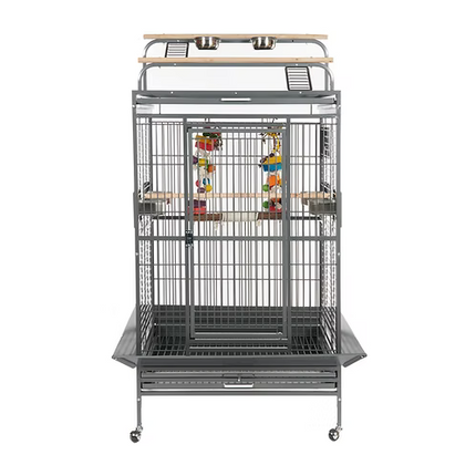 Rainforest Santos Play Top Parrot Cage - Antique