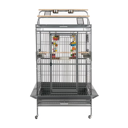 Rainforest Santos Play Top Parrot Cage - Antique